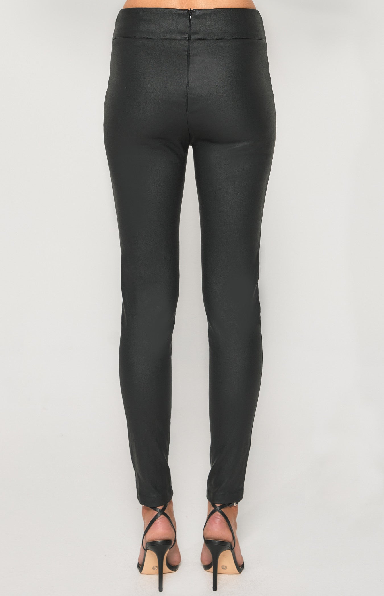 High Waisted Faux Leather Leggings