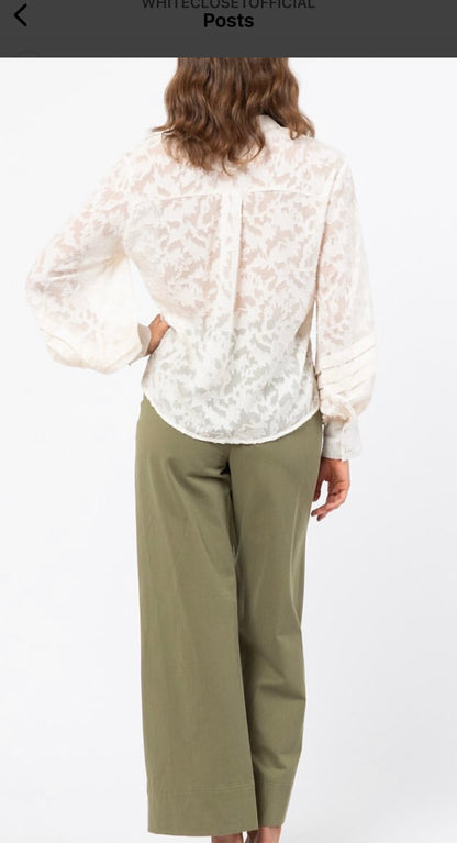 Embroided Long Sleeve Blouse