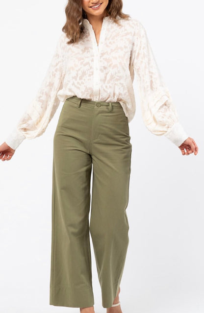 Embroided Long Sleeve Blouse